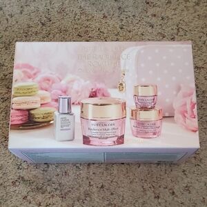 Estee Lauder The Radiance Routine Decadent Skincare Treats Set With Pink Bag